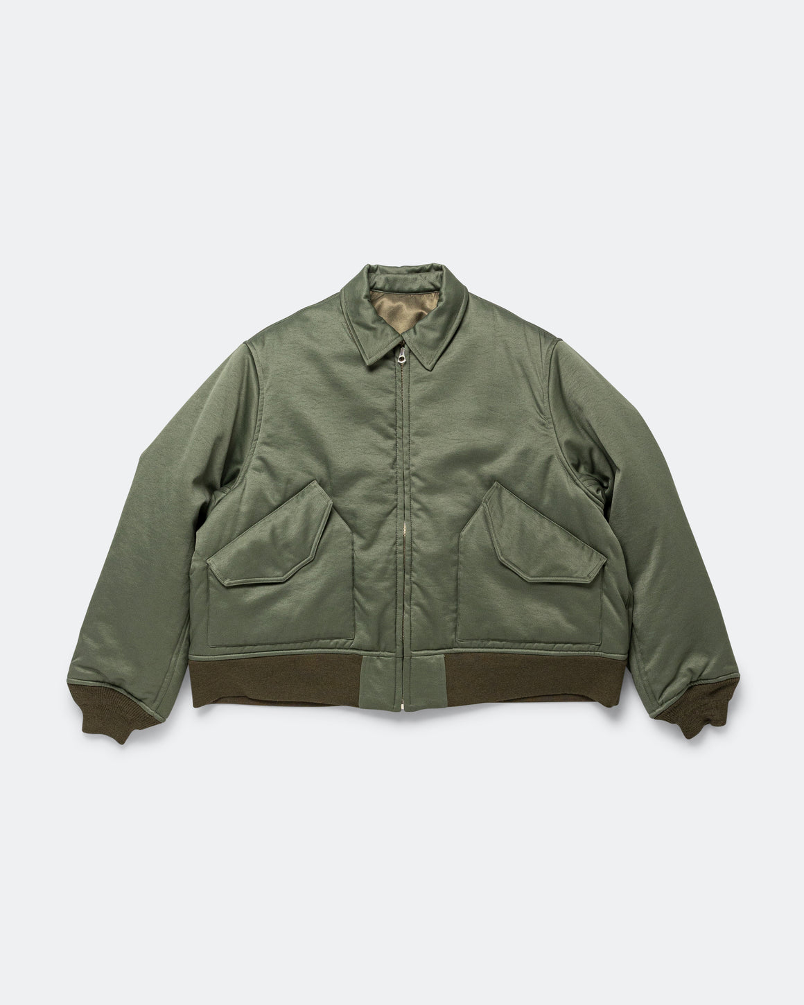 Unlikely - Reversible Flight Yokosuka Jacket - Sage Green - UP THERE