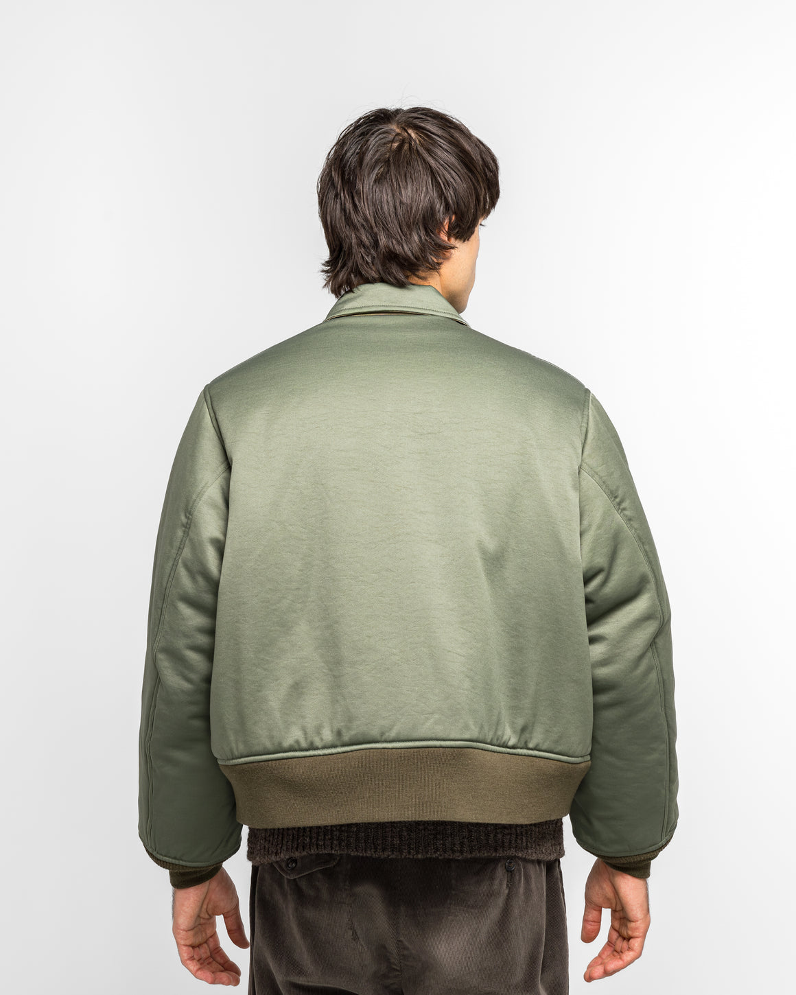 Unlikely - Reversible Flight Yokosuka Jacket - Sage Green - UP THERE
