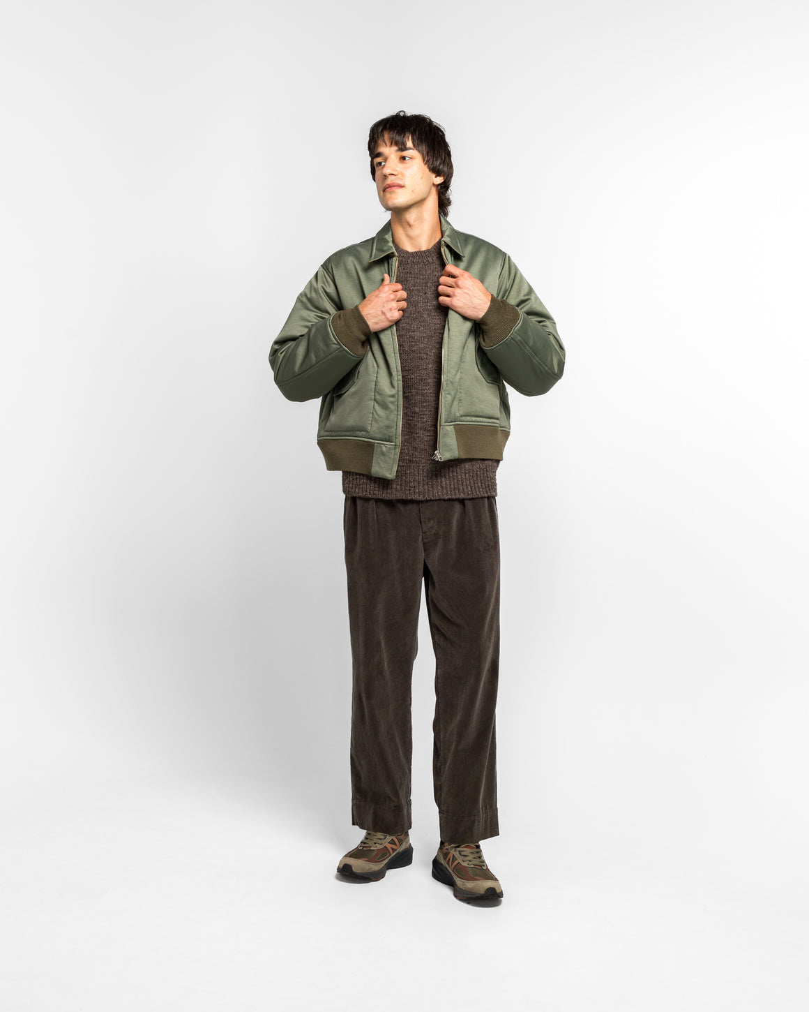 Unlikely - Reversible Flight Yokosuka Jacket - Sage Green - UP THERE