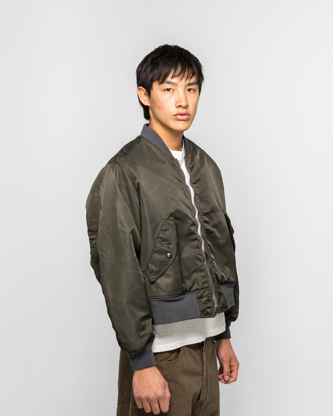 Unlikely - Reversible MA-1  - Olive/Sage - UP THERE