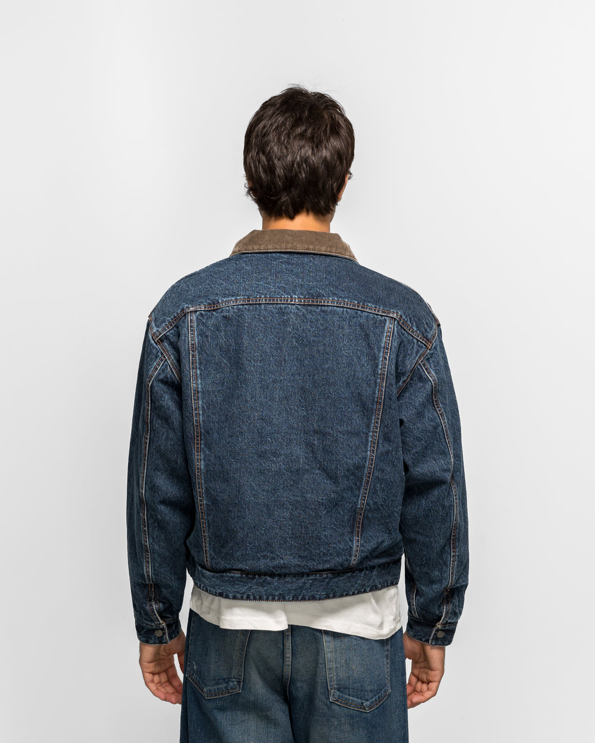 Unlikely - Reversible Trucker Jacket - Indigo/Brown - UP THERE