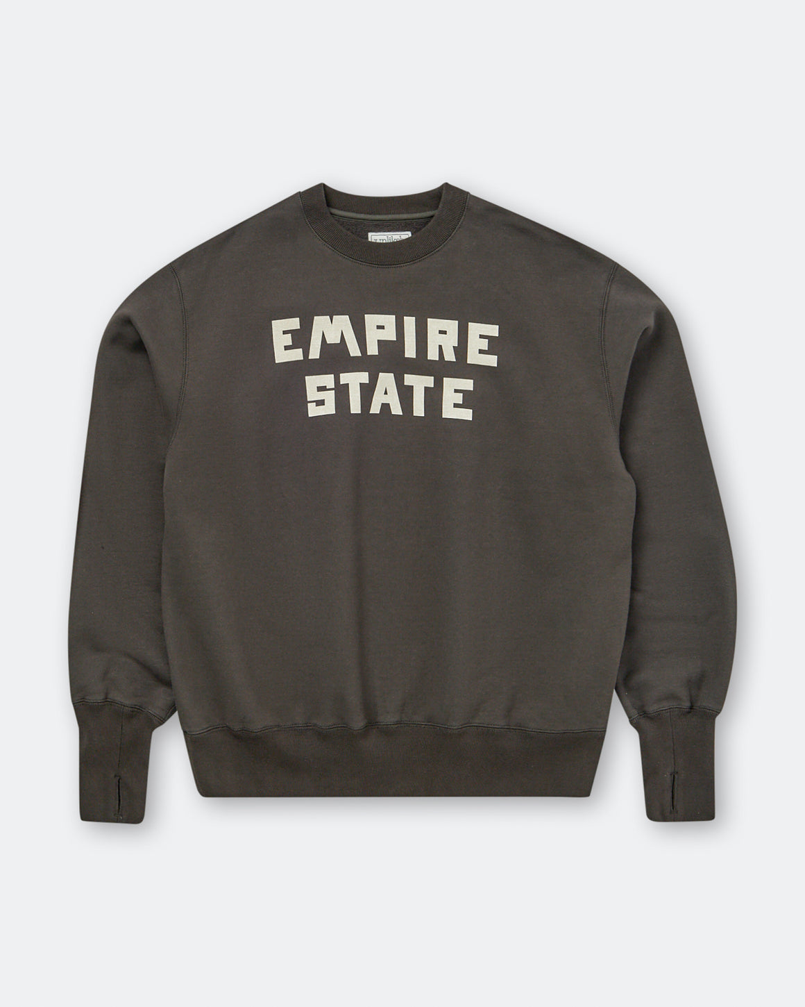 Unlikely - Simple Sweat Crew Empire State - Faded Black - UP THERE
