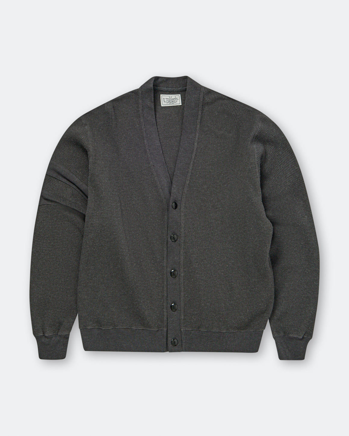 Unlikely - Thermal Cardigan - Top Grey - UP THERE