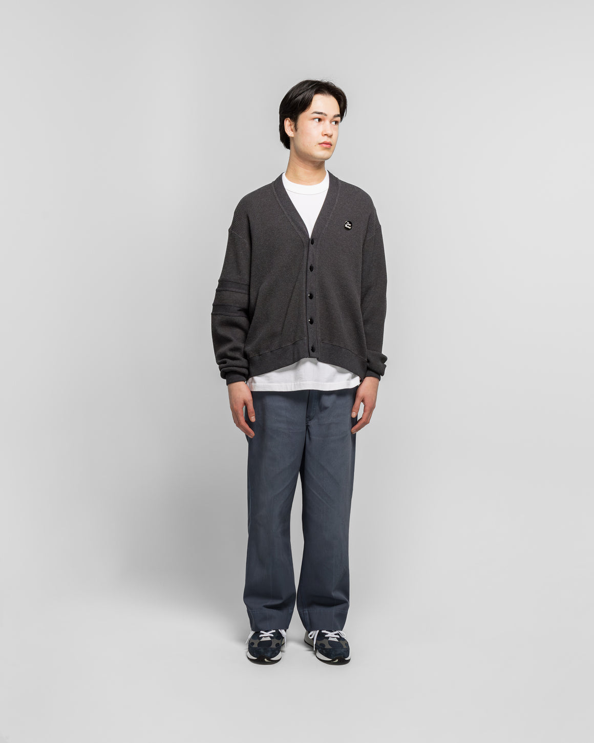 Unlikely - Thermal Cardigan - Top Grey - UP THERE