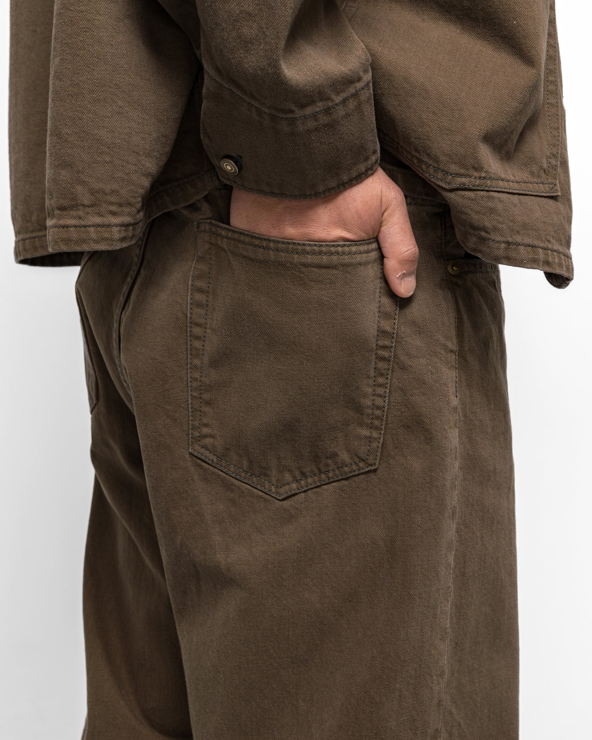 Unlikely - Time Travel Jean Wide Color Denim - Brown Wash - UP THERE