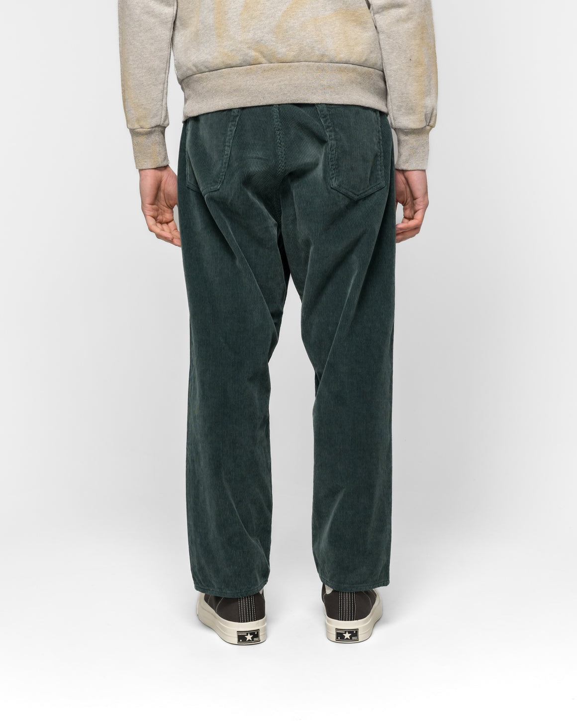 Unlikely - Time Travel Jean Wide Corduroy  - Dk Green - UP THERE