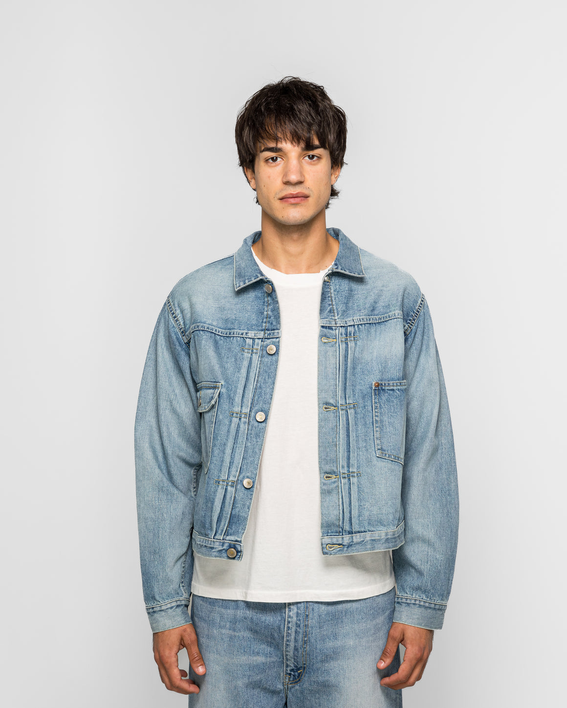Unlikely - Time Travel Trucker Jacket - 1977 Wash - UP THERE