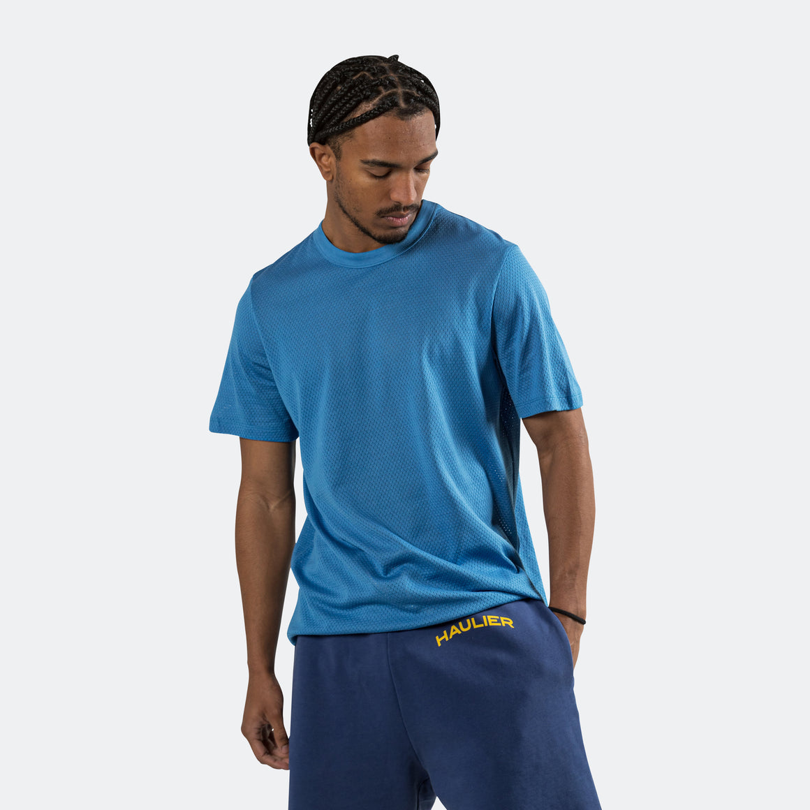 Haulier International - Marvin Mesh Tee - Sapphire Blue - UP THERE