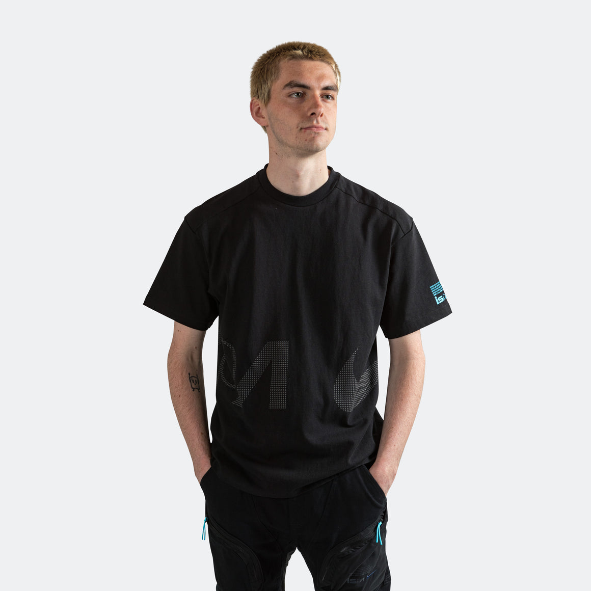 Nike - ISPA SS Tee - Black/Baltic Blue - UP THERE