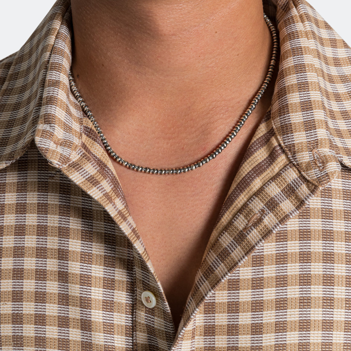 4mm Necklace - Navajo Pearl