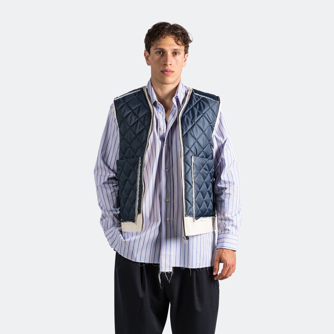 Camiel Fortgens - Research Zip Vest - Navy - UP THERE