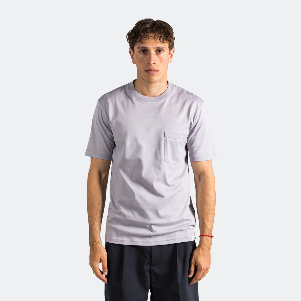 Norse Projects - Johannes Pocket T-Shirt - Crocus Purple - UP THERE