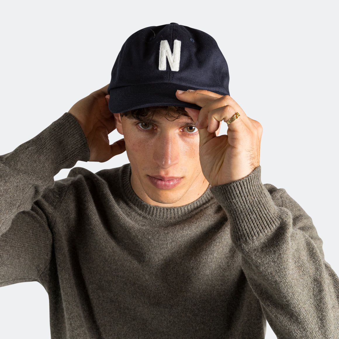 Norse Projects - Felt N Twill Sports Cap - Dark Navy - UP THERE