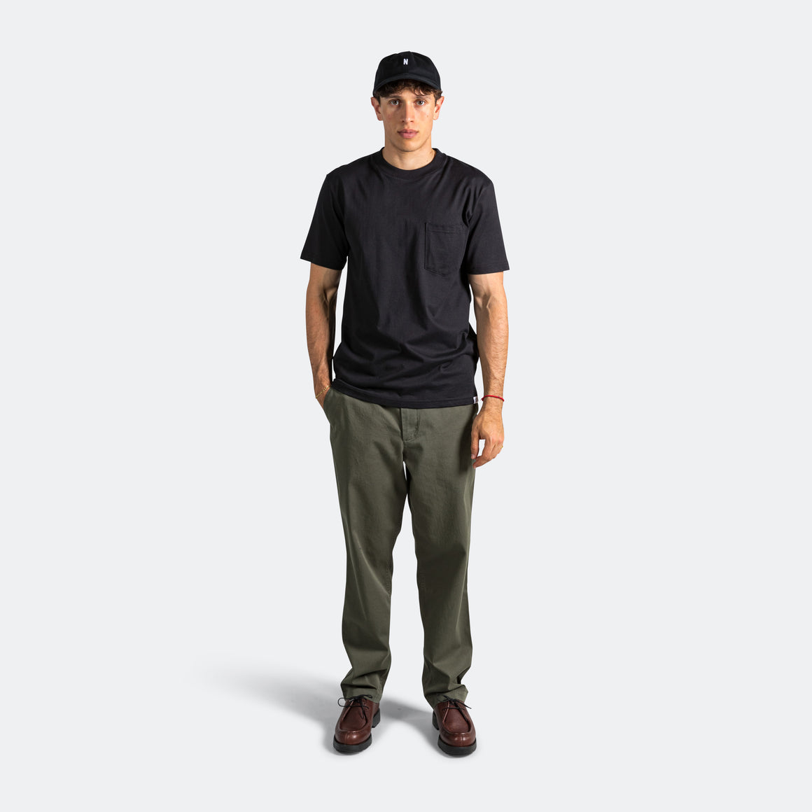 Norse Projects - Johannes Pocket T-Shirt - Black - UP THERE