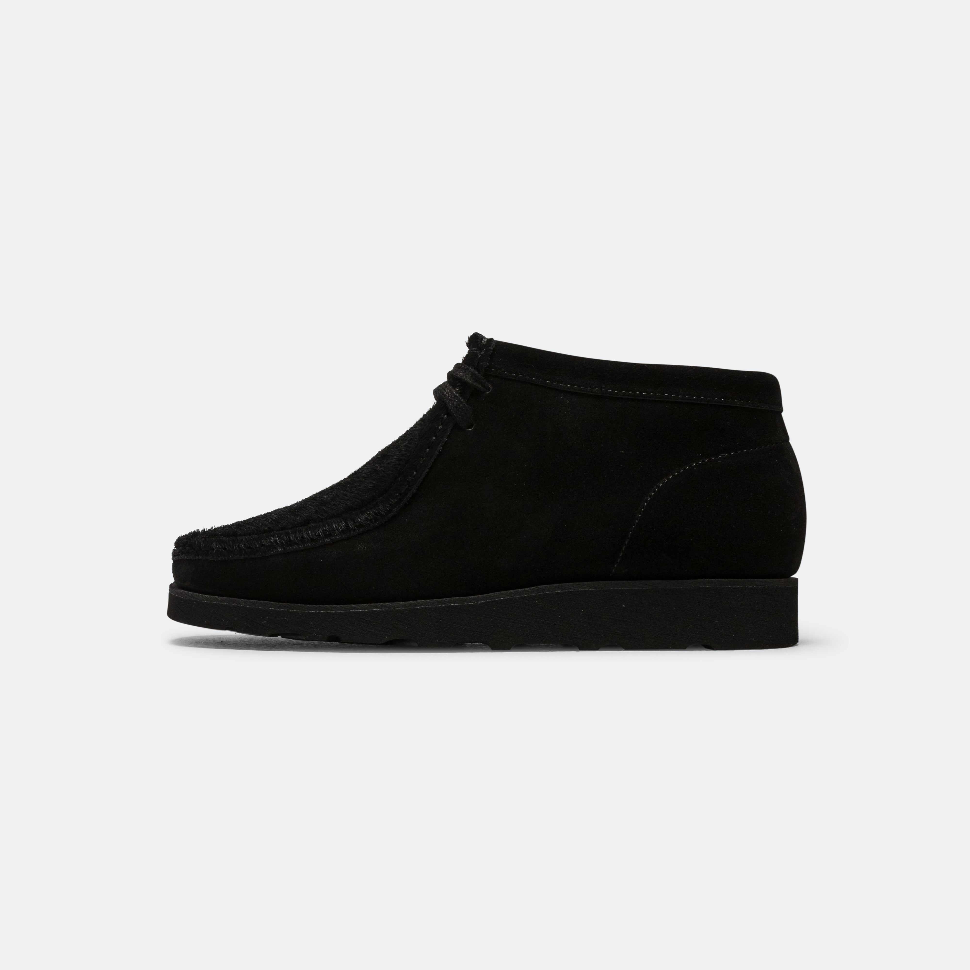Padmore & Barnes P404 × UP THERE - Black Suede/Black Pony