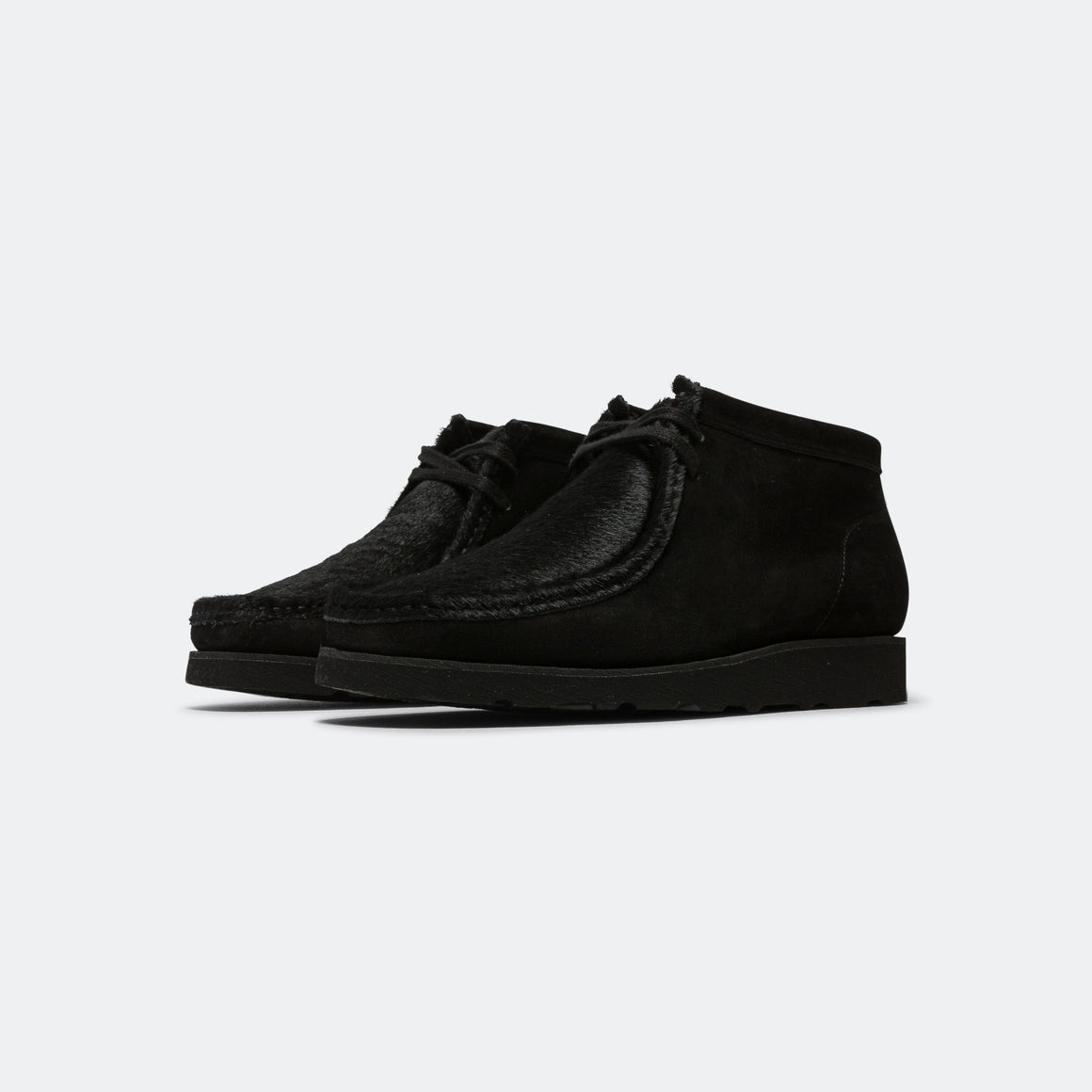 Padmore & Barnes - P404 × UP THERE - Black Suede/Black Pony - UP THERE