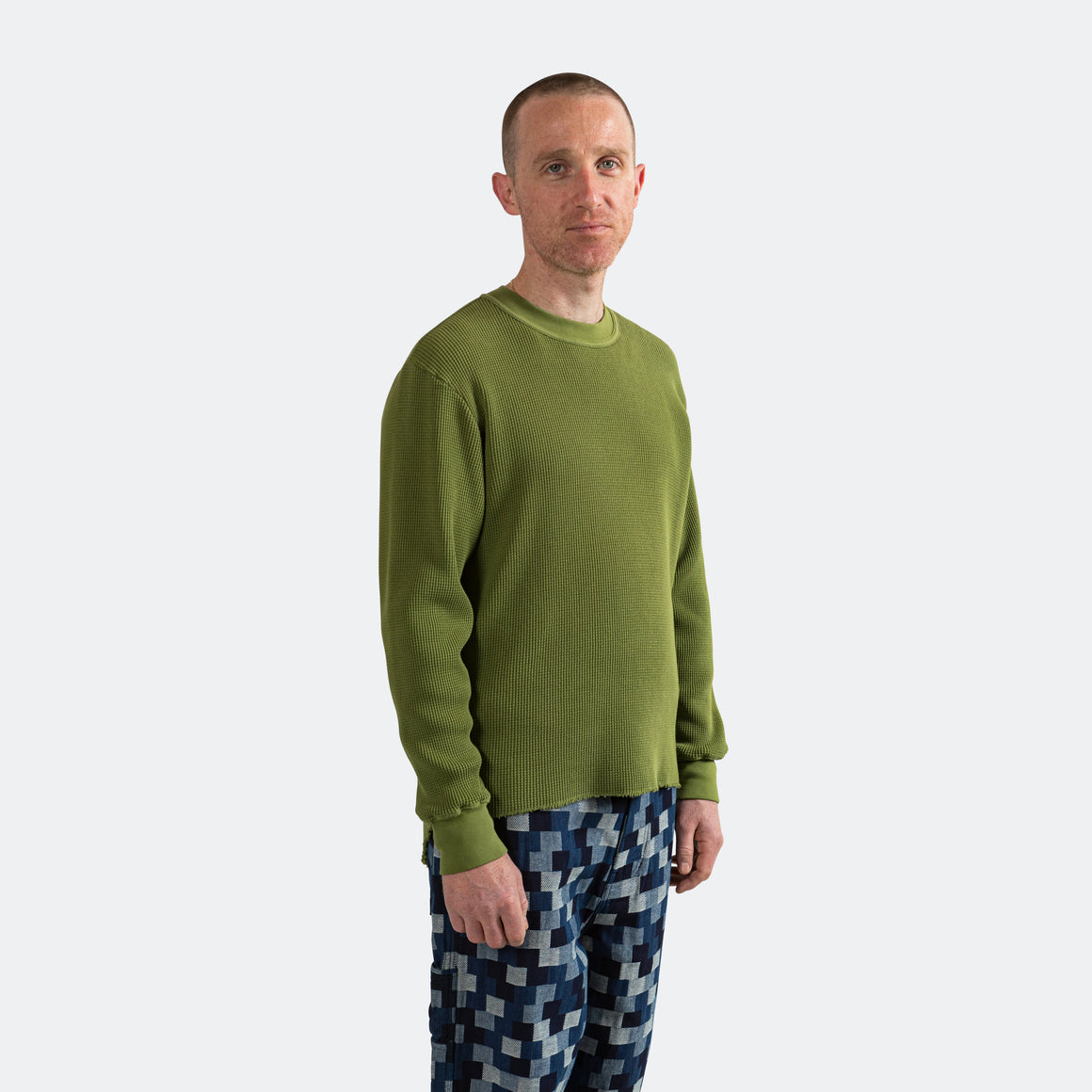 Lite Year - Long Sleeve Thermal - Washed Olive - UP THERE