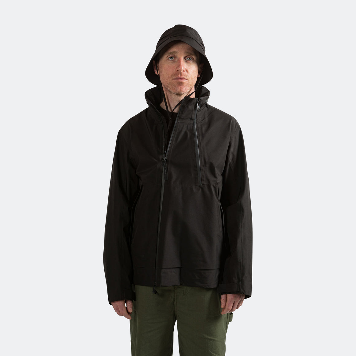 Norse Projects Arktisk - PERTEX® Shield Stand Collar Short Down Jacket - Black - UP THERE