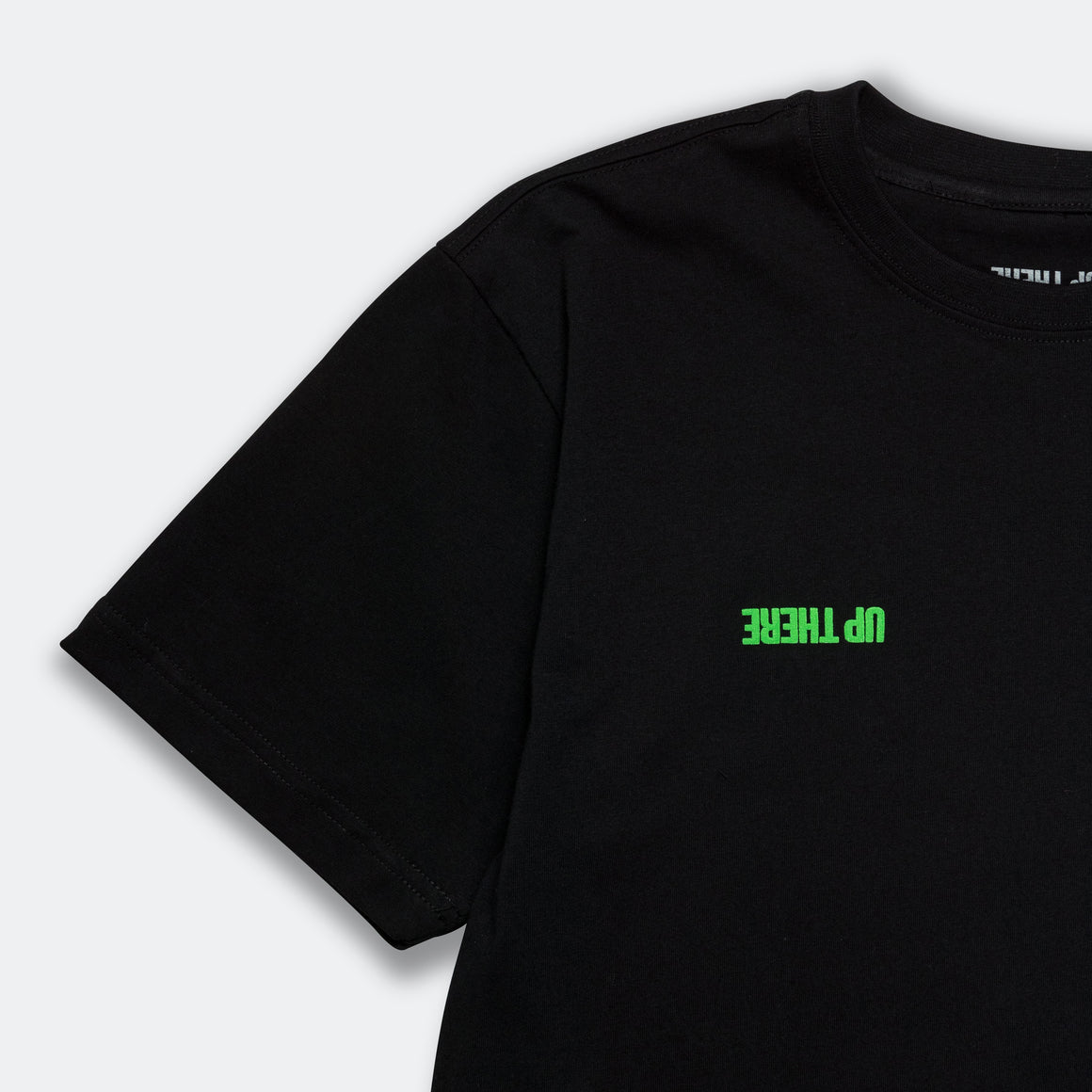 Up There - SS Logo Tee - Black/Green - UP THERE