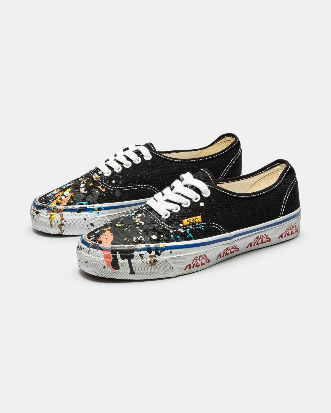Vans - OTW Authentic 44 x GALLERY DEPT. - Canvas Paint Black - UP THERE