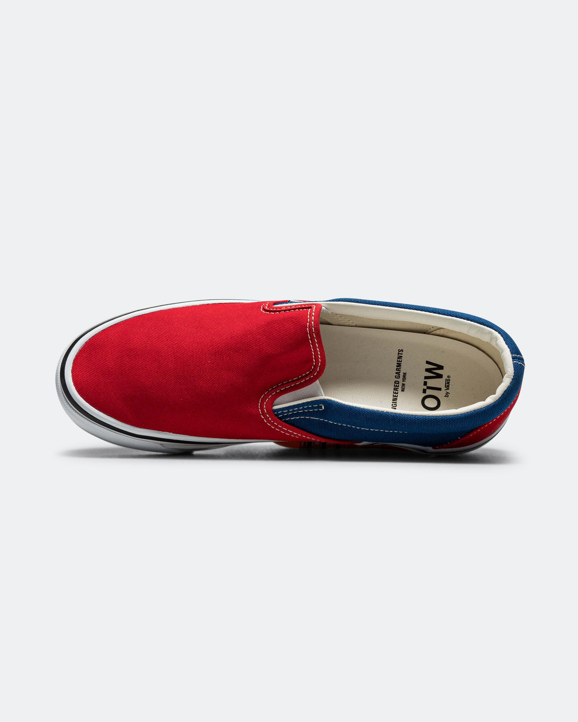 Vans - OTW Classic Slip-On 98 x Engineered Garments - Red/Navy - UP THERE