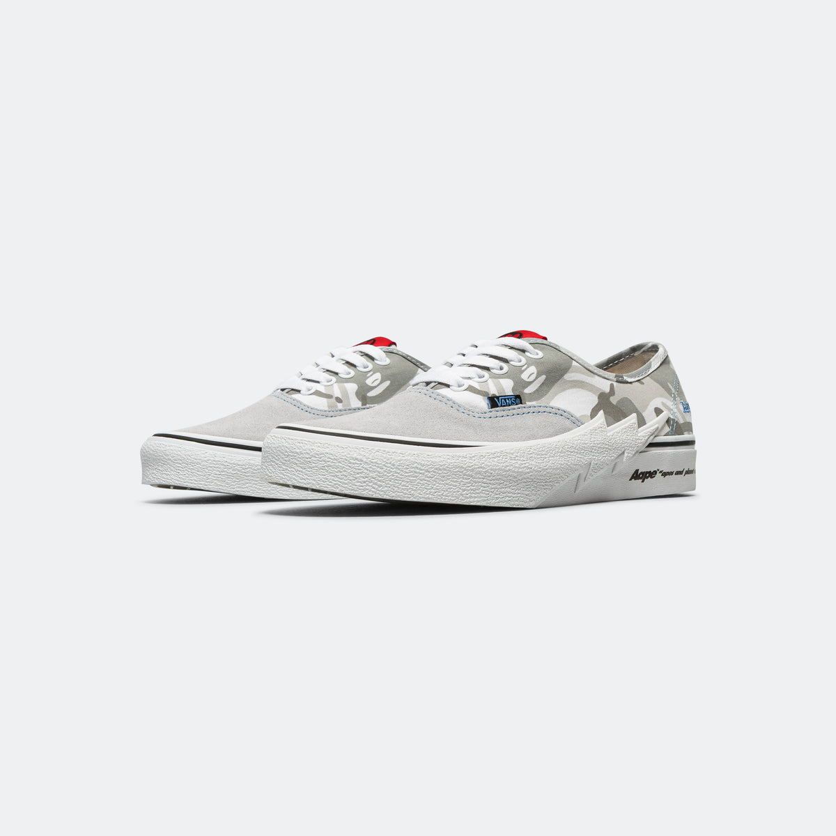Vans Authentic Bolt × AAPE - GreyCamo/Blue | UP THERE