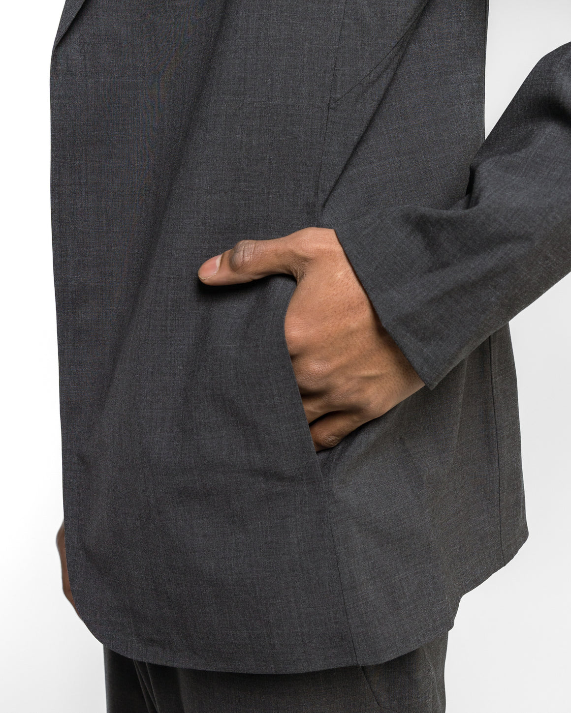 Veilance - Convex Wool Blazer - Black Heather - UP THERE