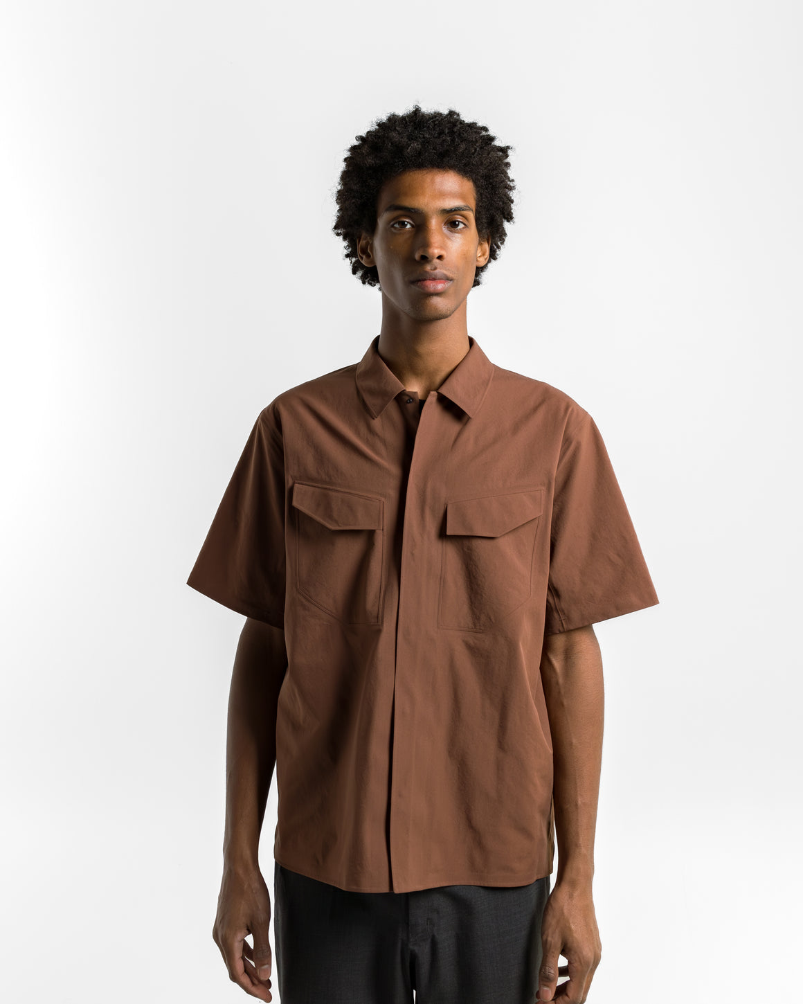Arc'Teryx Veilance - Field SS Shirt - Ganache | UP THERE