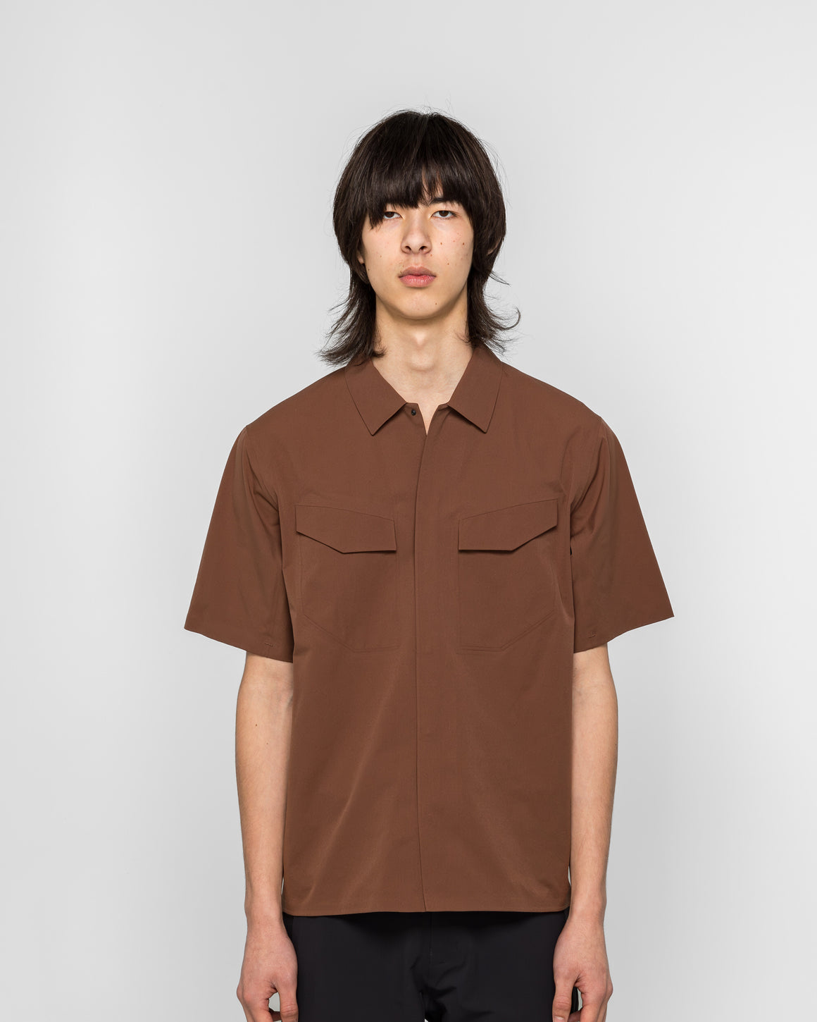 Veilance - Field SS Shirt - Ganache - UP THERE