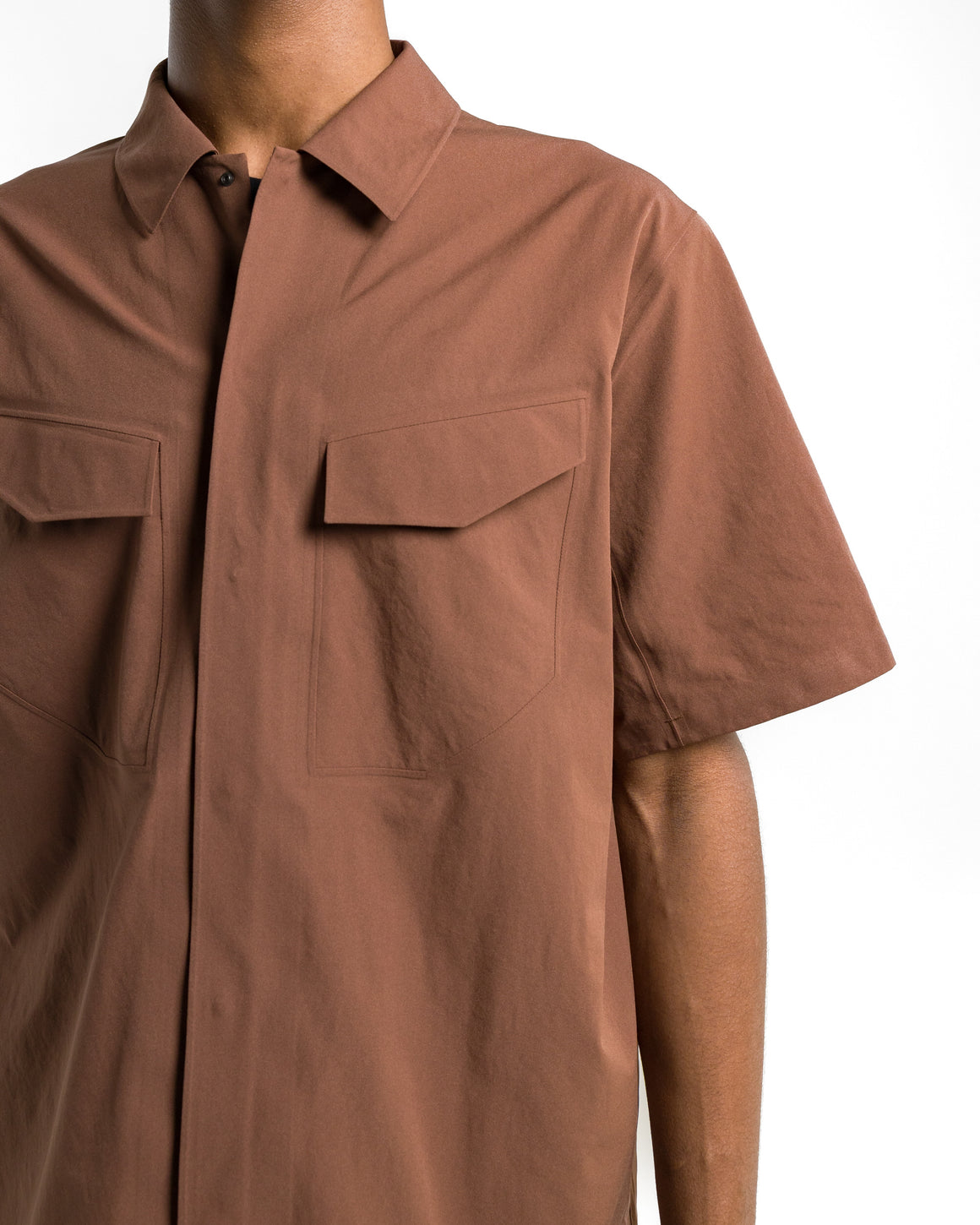 Veilance - Field SS Shirt - Ganache - UP THERE