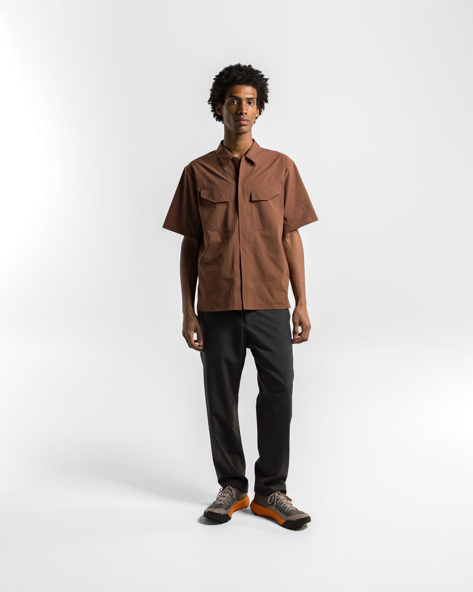 Arc'Teryx Veilance - Field SS Shirt - Ganache | UP THERE