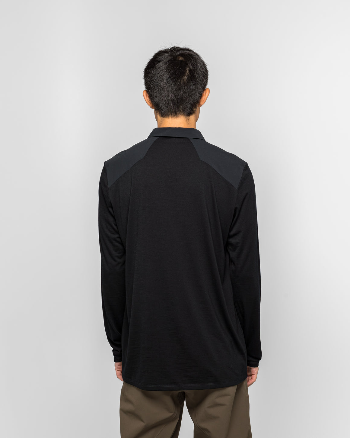 Veilance - Frame LS Polo - Black - UP THERE