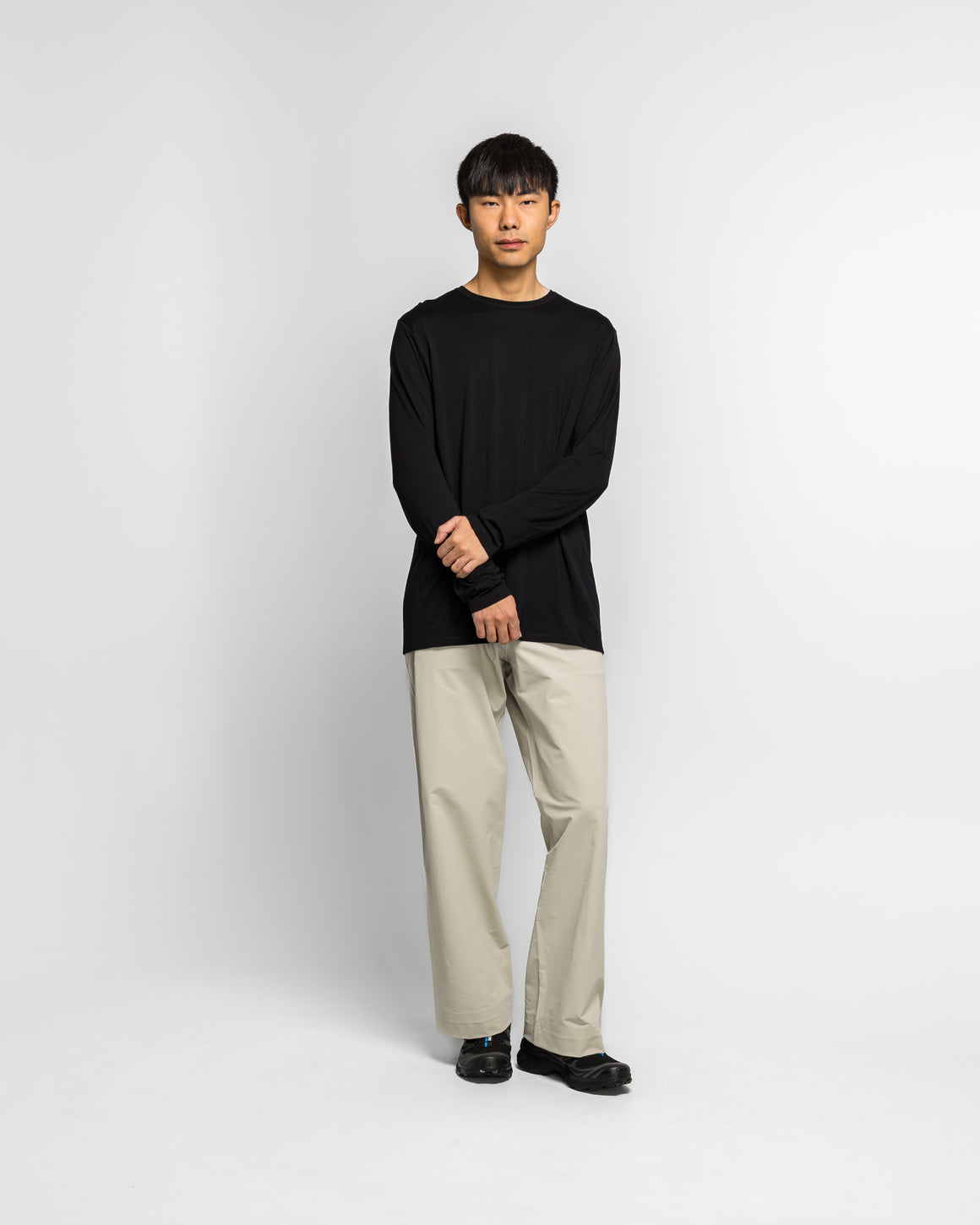 Veilance - Frame LS Shirt - Black - UP THERE