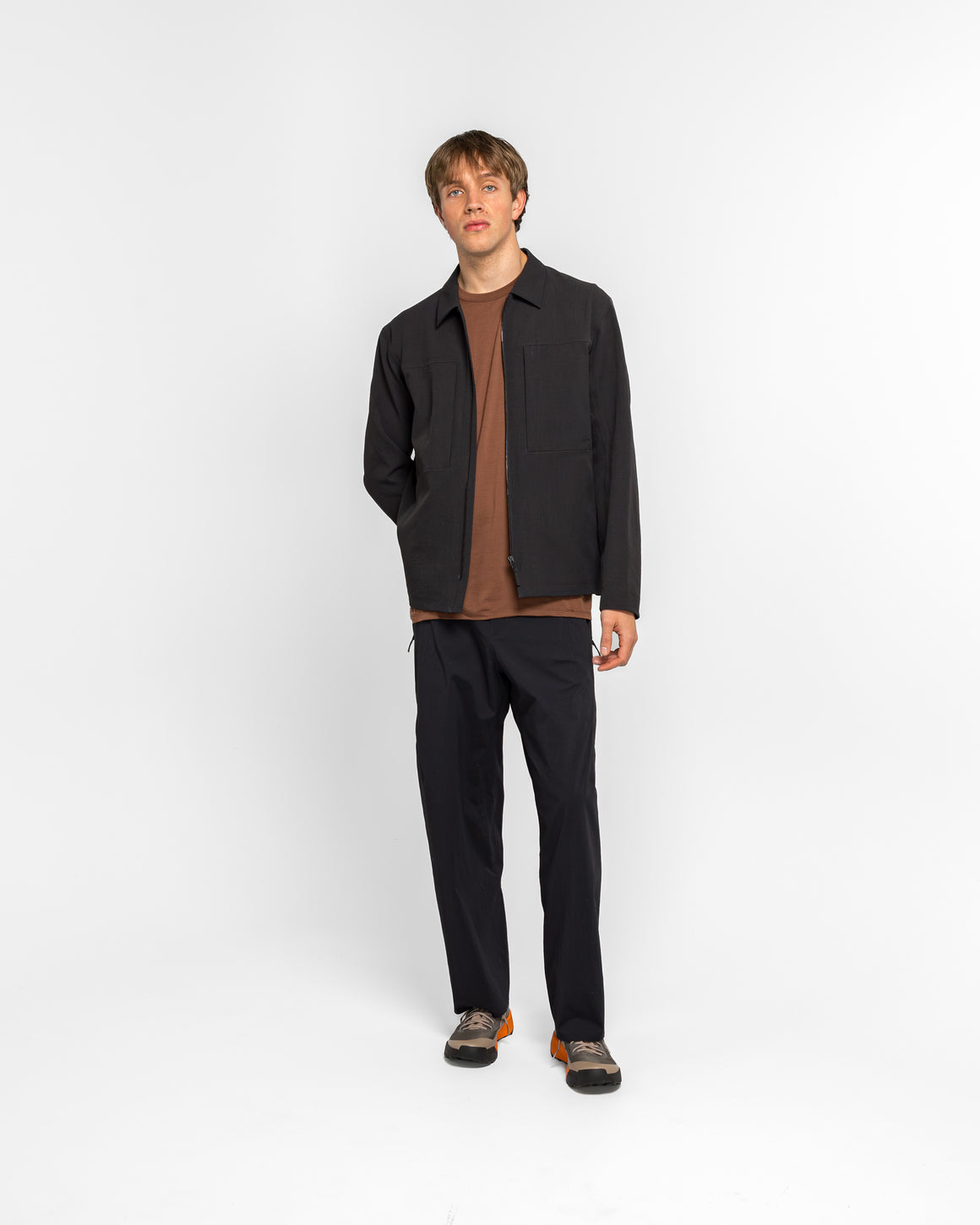 Veilance - Mionn Softshell Overshirt - Black - UP THERE