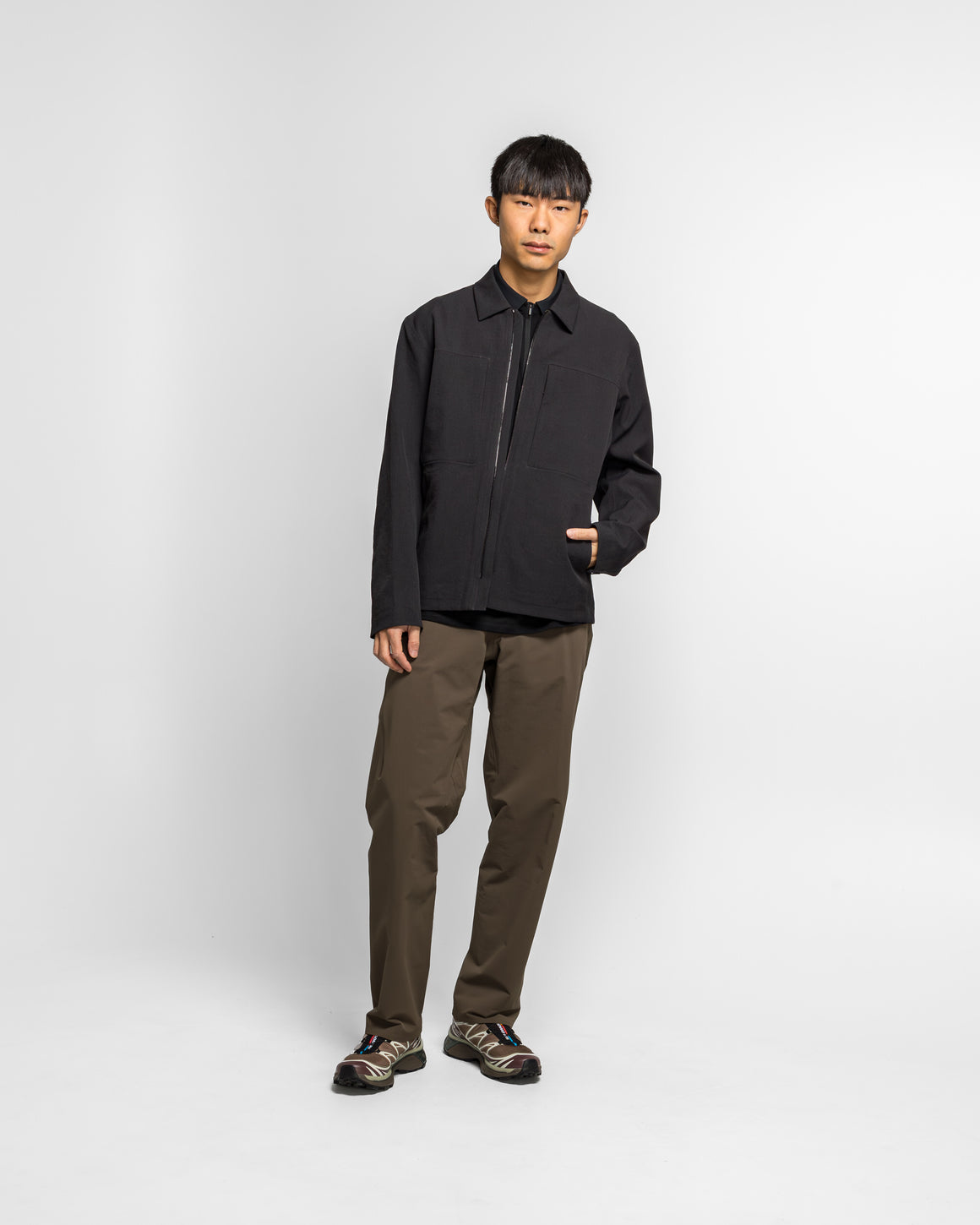 Veilance - Mionn Softshell Overshirt - Black - UP THERE