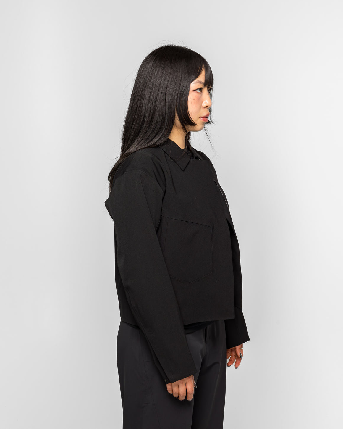 Veilance - Womens Belfry Wool Jacket - Black - UP THERE