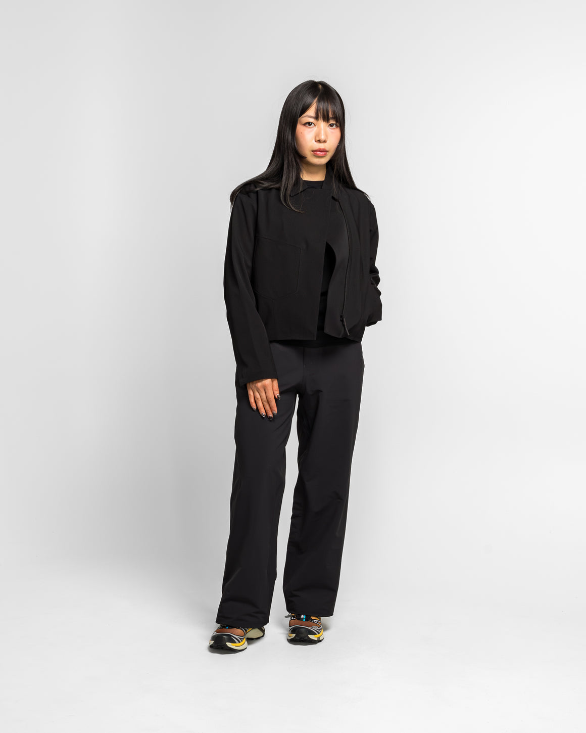Veilance - Womens Belfry Wool Jacket - Black - UP THERE