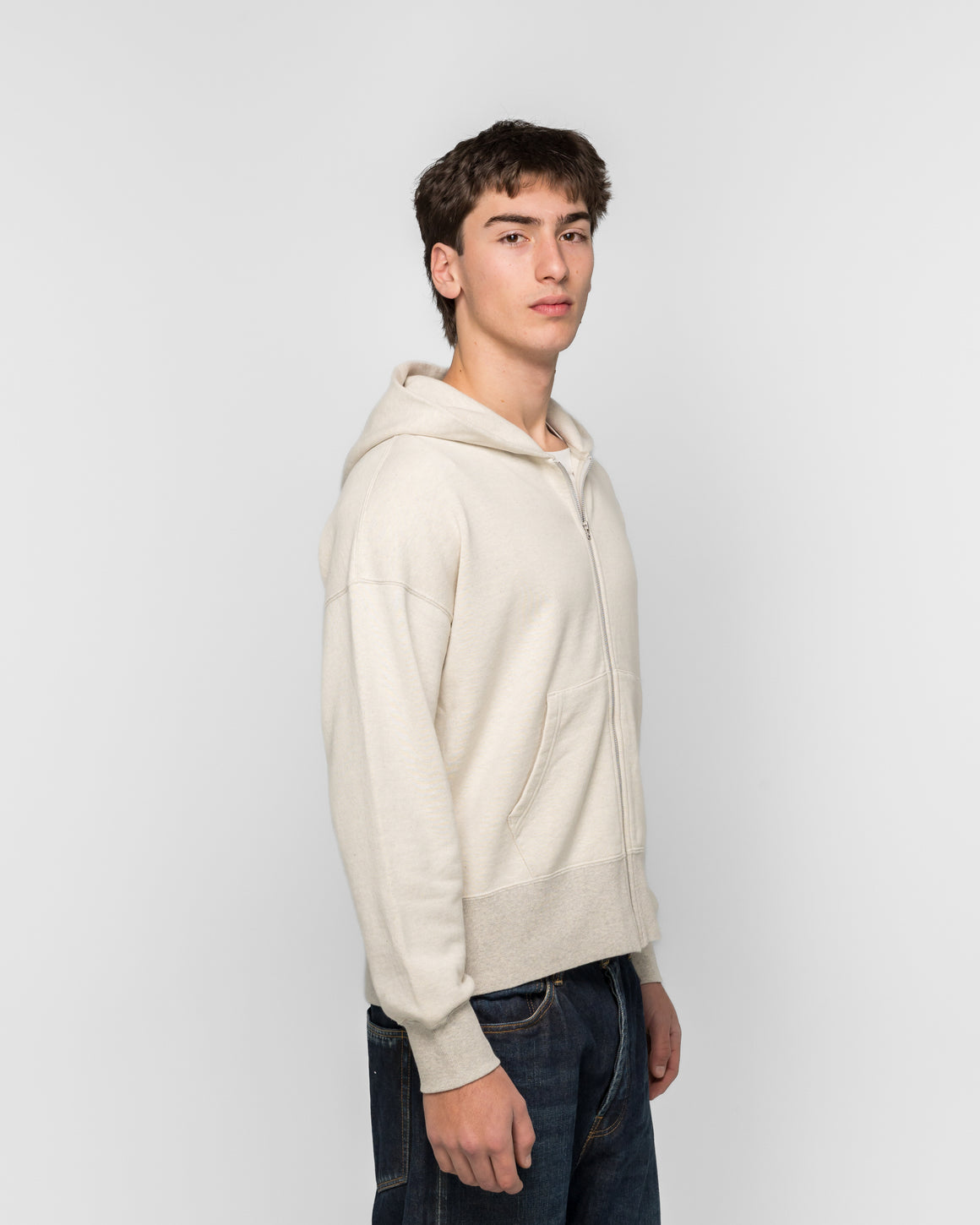 Visvim - Court Hoodie F.Z. - Grey - UP THERE