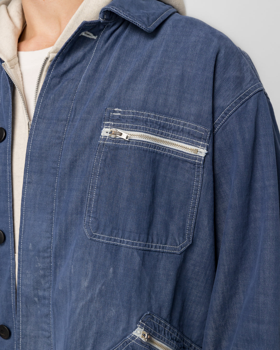 Visvim - Eclair Coverall - Navy - UP THERE