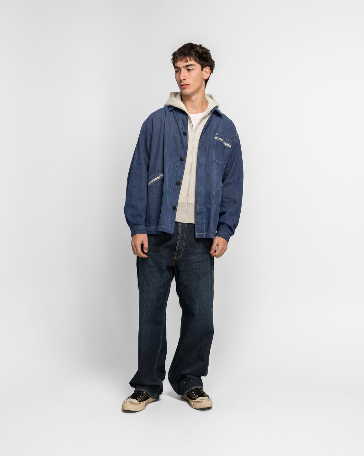 Visvim - Eclair Coverall - Navy - UP THERE