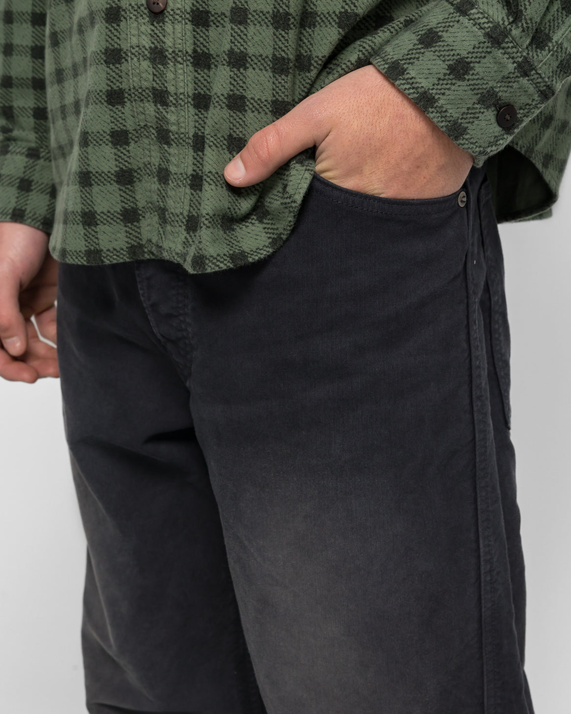 Visvim - Fluxus 01 Wide G.Cords - Navy - UP THERE