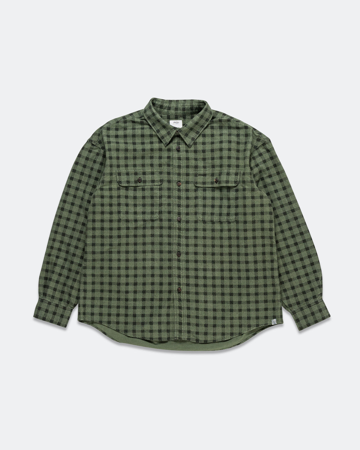 Visvim - Langer Check L/S - Green - UP THERE