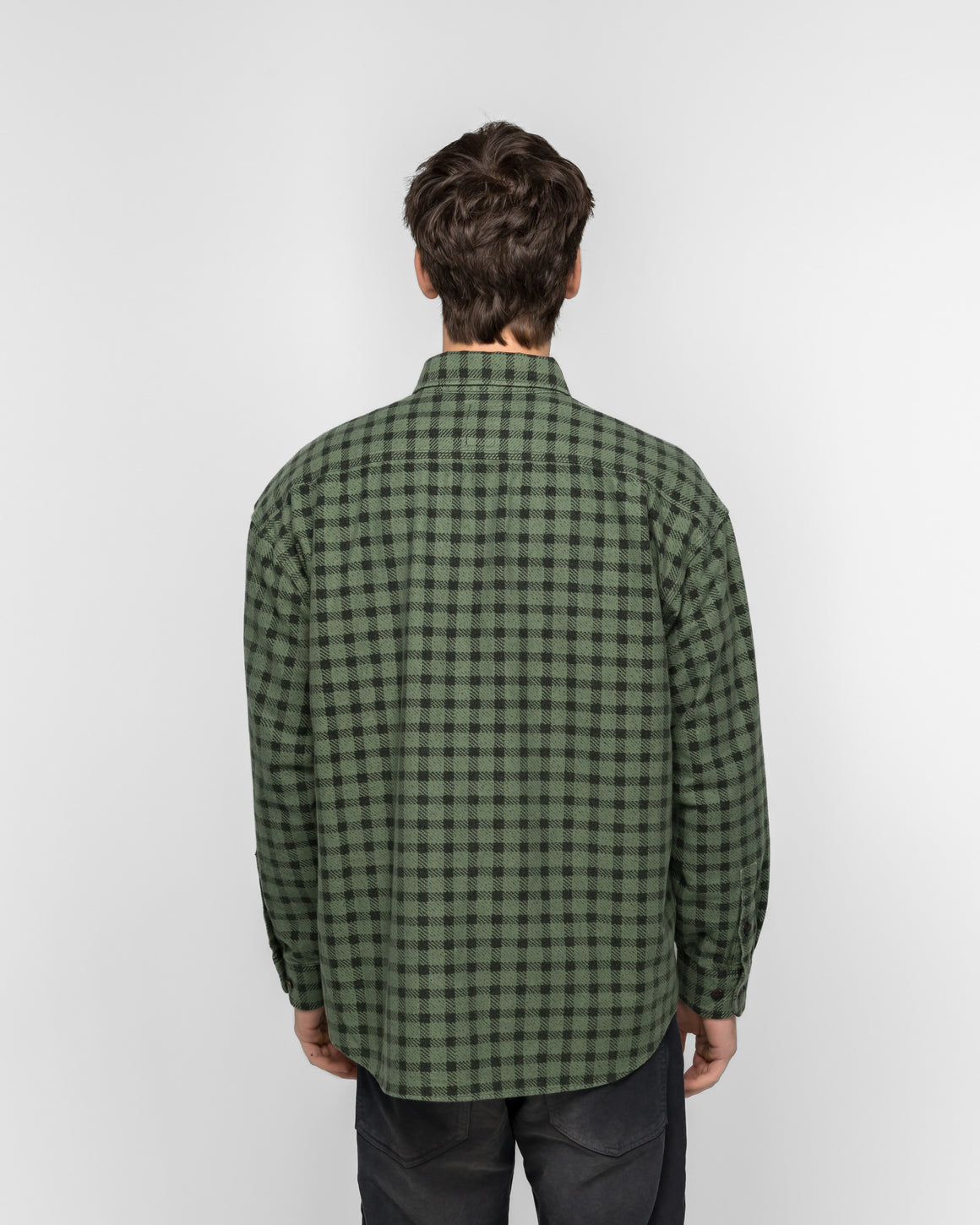 Visvim - Langer Check L/S - Green - UP THERE