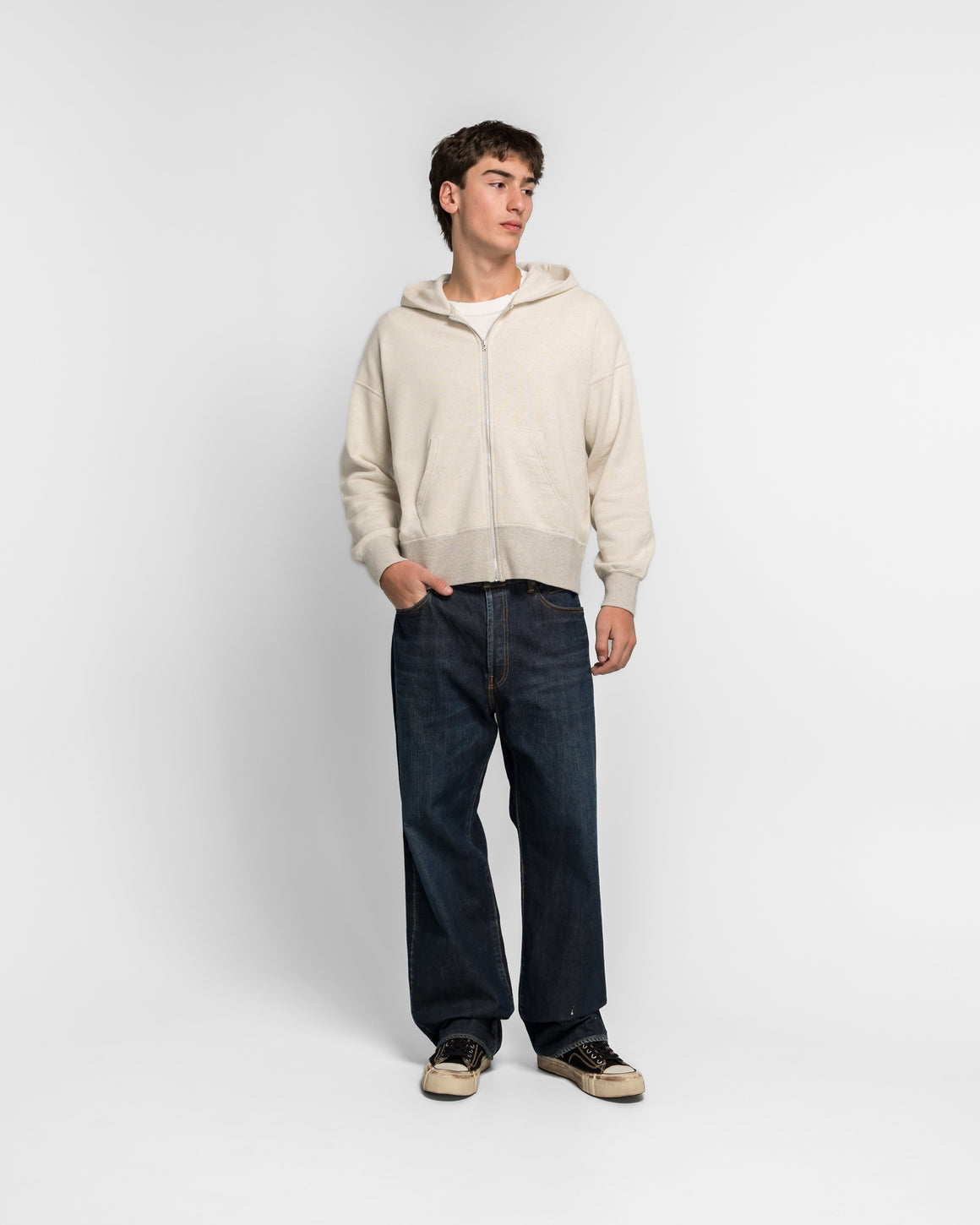 Visvim - Social Sculpture 01 Wide Dmgd-39 - Mud - UP THERE