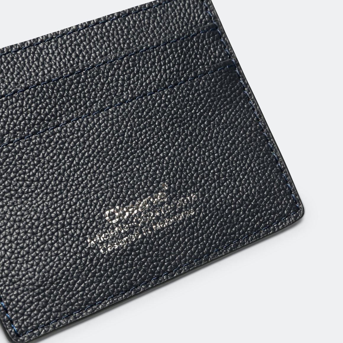 Leather Wallet - Navy