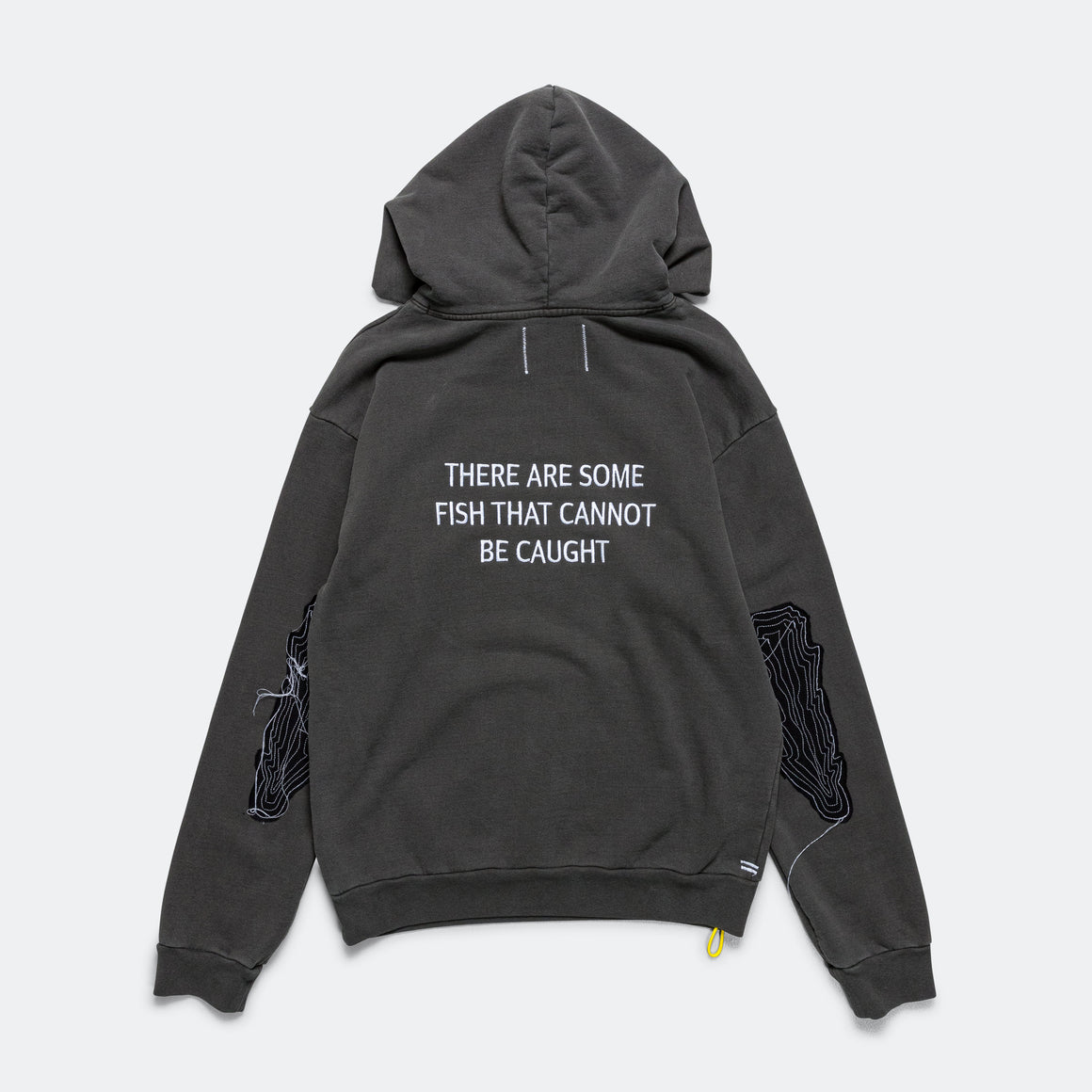 Cannot Be Caught Hoodie - Washed Black