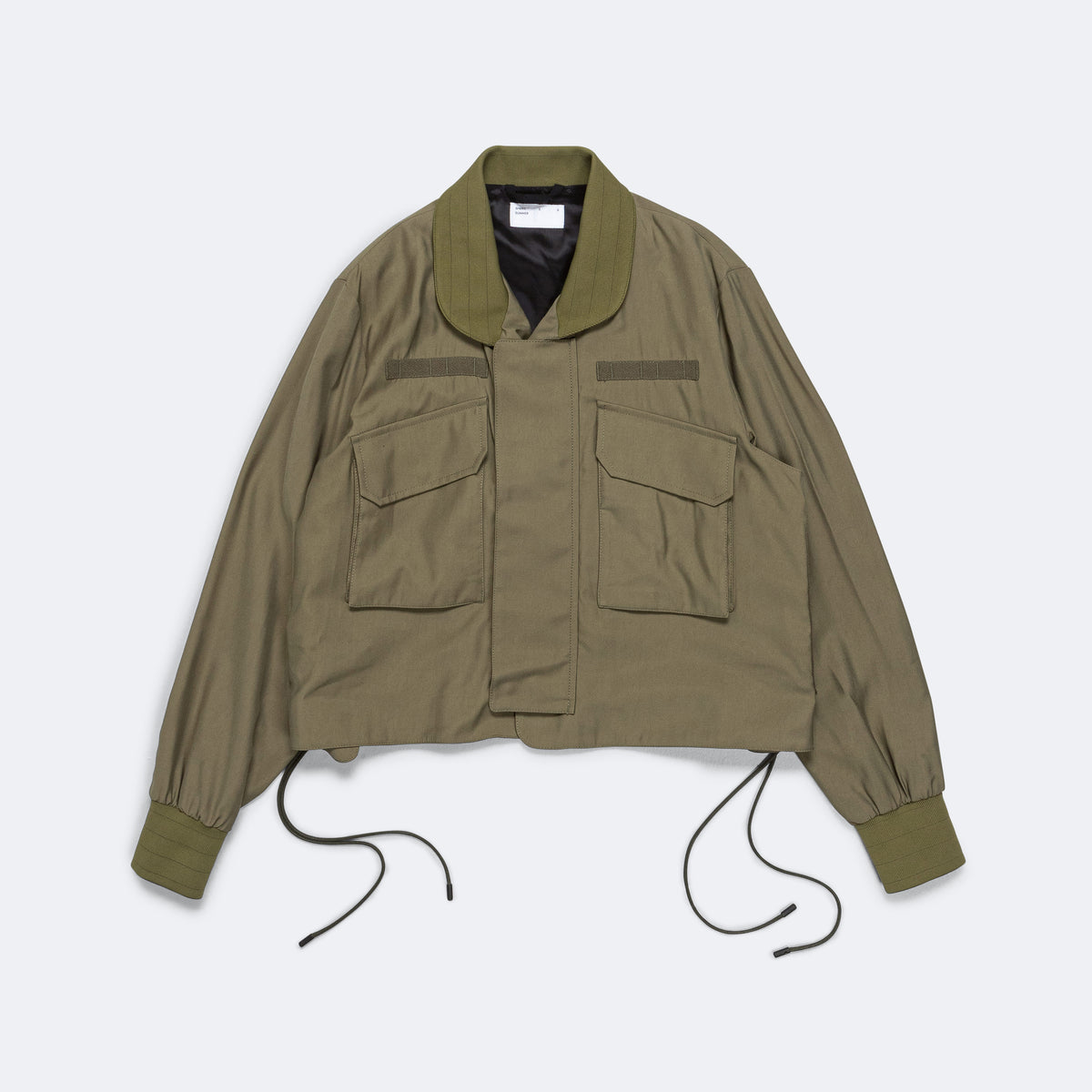 69 Flak O Gusset Bomber - 10oz Olive/Viscose Poly BS Twill | UP THERE