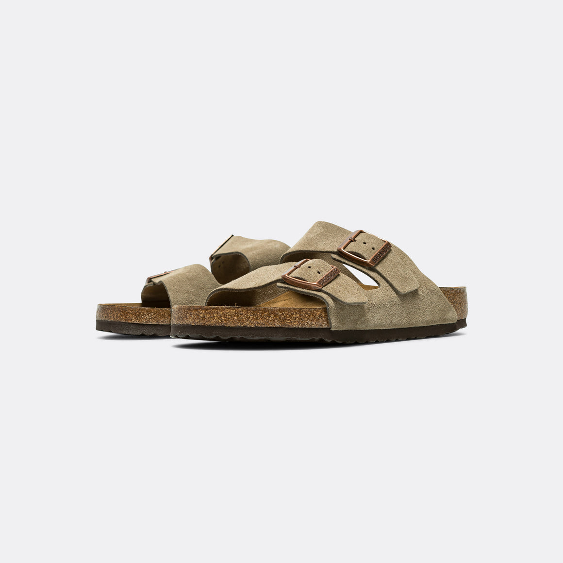 Birkenstock - Arizona SFB - Taupe Suede Leather - UP THERE