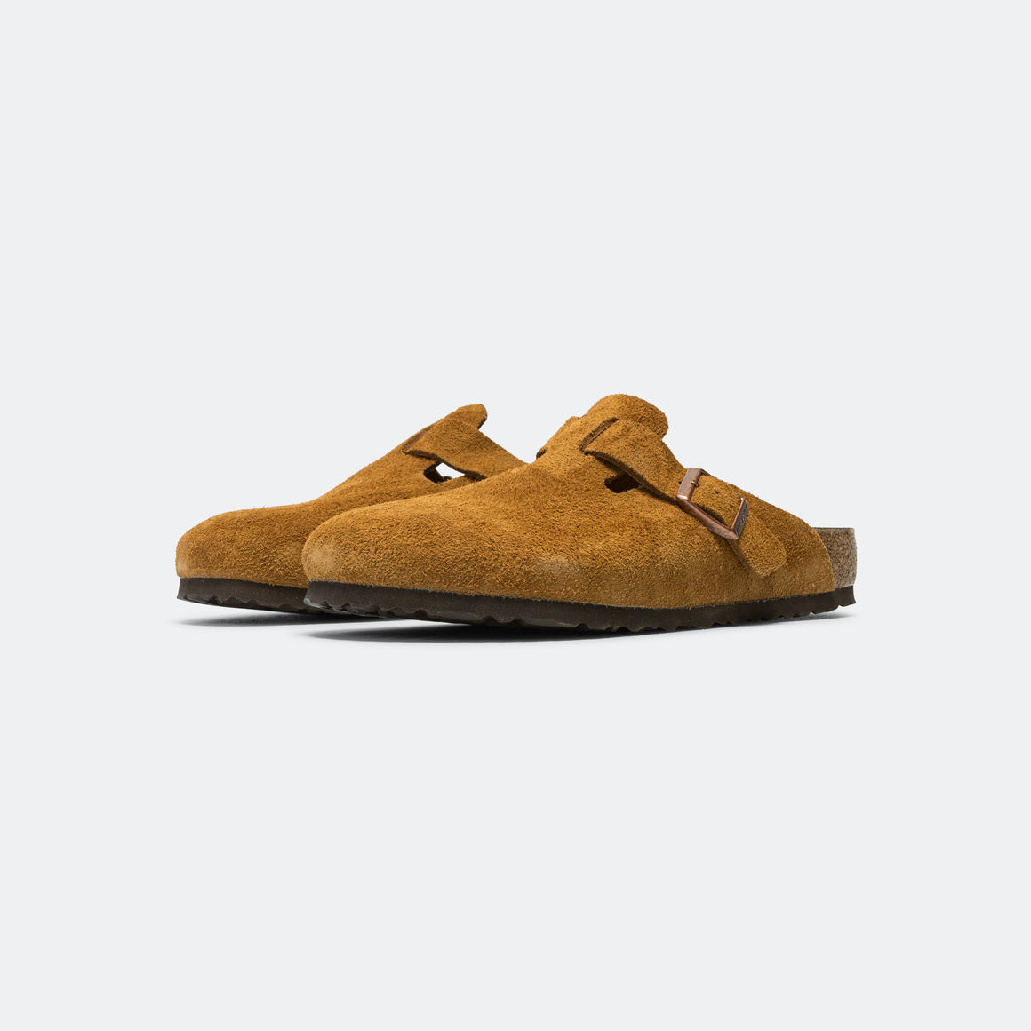 Birkenstock - Boston SFB - Mink Suede Leather - UP THERE