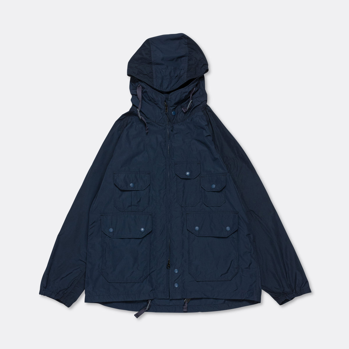 Engineered Garments Atlantic Parka - Navy Memory Polyester | Up There ...